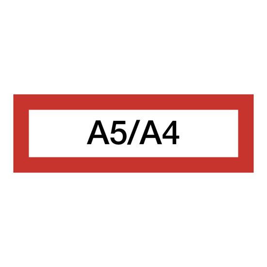 Obrázek z Magnetický informační rámeček LEAN A5/A4 - 230 x 75 mm / červená / 10 ks