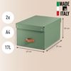 Obrázek z Úložný box Leitz Puro M - zelená / 2 ks