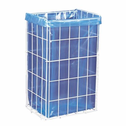 Obrázek Koš na použité papírové ručníky - nerez bílá / 47 litrů