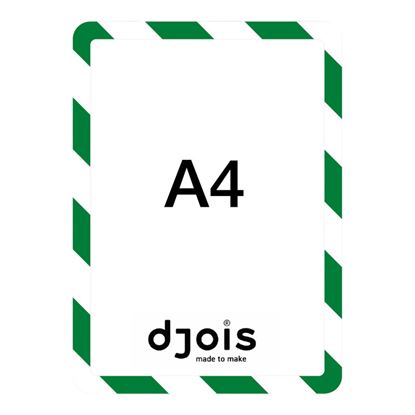 Obrázek Kapsy Magneto bezpečnostní - A4 / zeleno-bílá / 2 ks / samolepicí