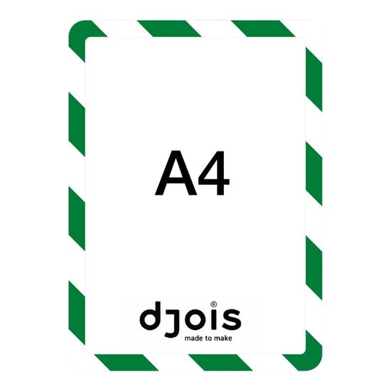 Obrázek z Kapsy Magneto bezpečnostní - A4 / zeleno-bílá / 2 ks / samolepicí