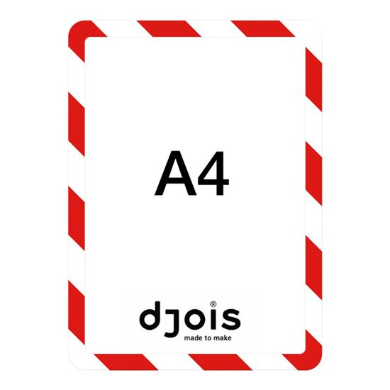 Obrázek z Kapsy Magneto bezpečnostní - A4 / červeno-bílá / 2 ks / samolepicí