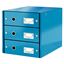 Obrázek Zásuvkový box Leitz Click&Store - 3 zásuvky / modrá