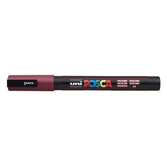 Obrázek z Posca popisovač / 0,9–1,3 mm - bordó