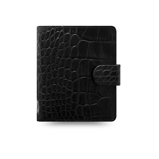 Obrázek z Diář Filofax Classic Croc - kapesní / černá