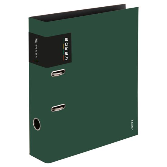 Obrázek z Pořadač A4 pákový VERDE - hřbet 7 cm / zelená