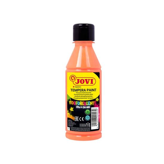 Obrázek z Tekuté temperové barvy JOVI PREMIUM v lahvi - 250 ml / neon oranžová