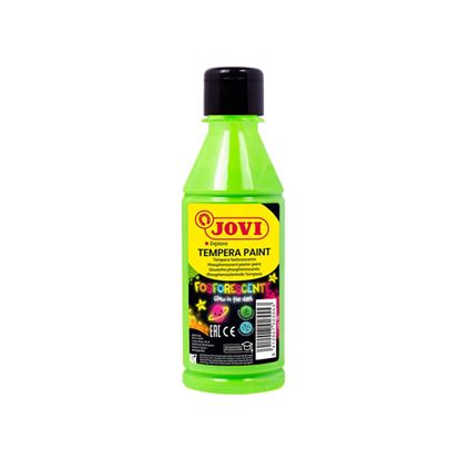 Obrázek Tekuté temperové barvy JOVI PREMIUM v lahvi - 250 ml / neon zelená