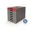 Obrázek Zásuvkový box IDEALBOX PRO 7 - 7 zásuvek / červená