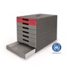 Obrázek z Zásuvkový box IDEALBOX PRO 7 - 7 zásuvek / červená