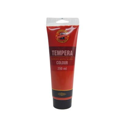Obrázek Temperová barva - červená světlá / tuba 250 ml