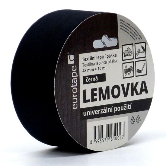 Obrázek z Lepicí pásky kobercové - 48 mm x 10 m / černá