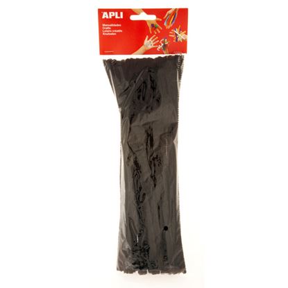 Obrázek Modelovací drátky APLI černé / 30 cm / 50 ks