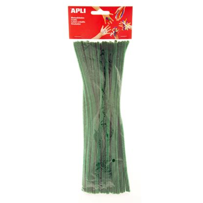 Obrázek Modelovací drátky APLI zelené / 30 cm / 50 ks