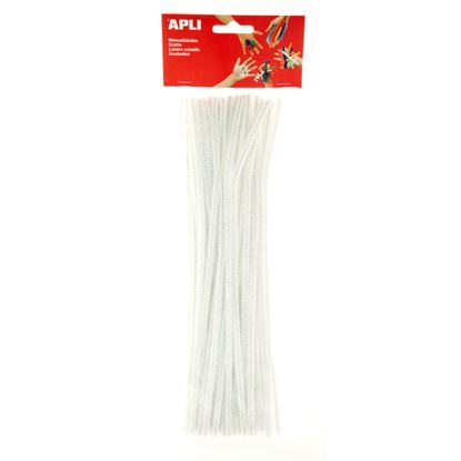 Obrázek Modelovací drátky APLI bílé / 30 cm / 50 ks