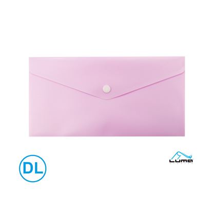 Obrázek Spisové desky s drukem LUMA - DL / pastelová růžová