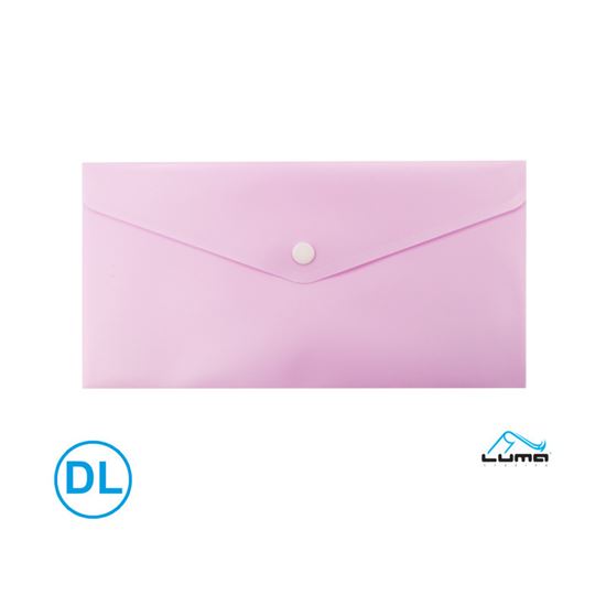 Obrázek z Spisové desky s drukem LUMA - DL / pastelová růžová