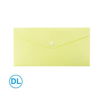 Obrázek Spisové desky s drukem LUMA - DL / pastelová žlutá