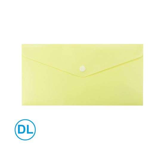 Obrázek z Spisové desky s drukem LUMA - DL / pastelová žlutá