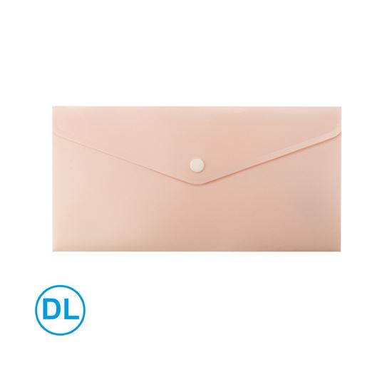 Obrázek z Spisové desky s drukem LUMA - DL / pastelová oranžová