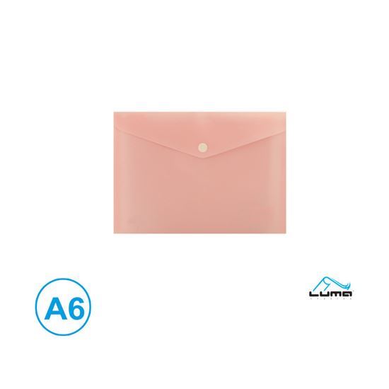 Obrázek z Spisové desky s drukem LUMA - A6 / pastelová oranžová