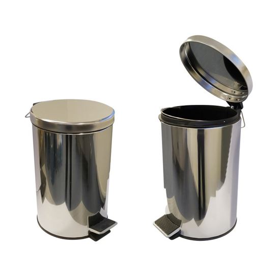 Obrázek z Odpadkový koš nerez - 12 l