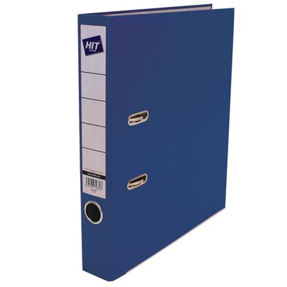 Obrázek Pořadač A4 pákový prešpán Hit Office - hřbet 5 cm / modrá
