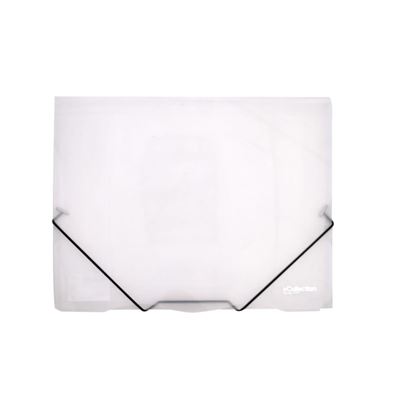 Obrázek Desky s gumou eColection A4 / 3 klopy / čirá