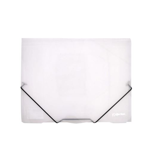 Obrázek z Desky s gumou eColection A4 / 3 klopy / čirá