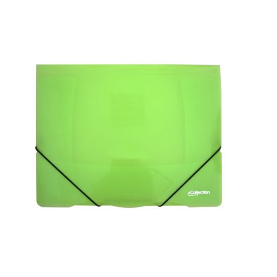 Obrázek z Desky s gumou eColection A4 / 3 klopy / zelená