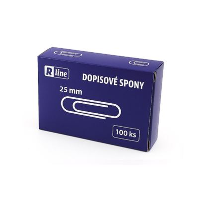 Obrázek Dopisní spony Economy - 25 mm / 100 ks