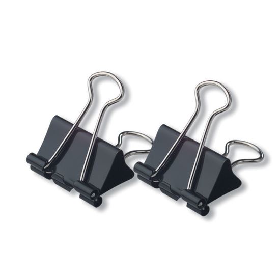 Obrázek z Klipy kovové černé - 15 mm