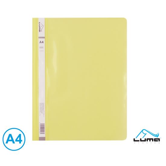 Obrázek z Rychlovazač A4 plastový LUMA - pastelová žlutá