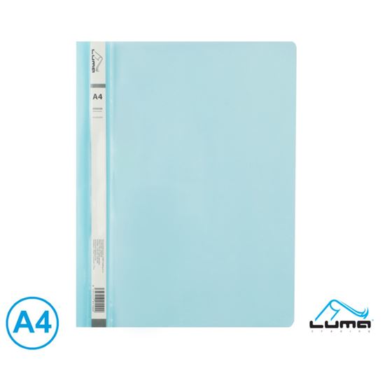 Obrázek z Rychlovazač A4 plastový LUMA - pastelová modrá