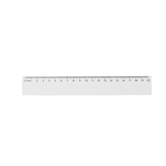 Obrázek z Pravítko 20 cm - transparentní