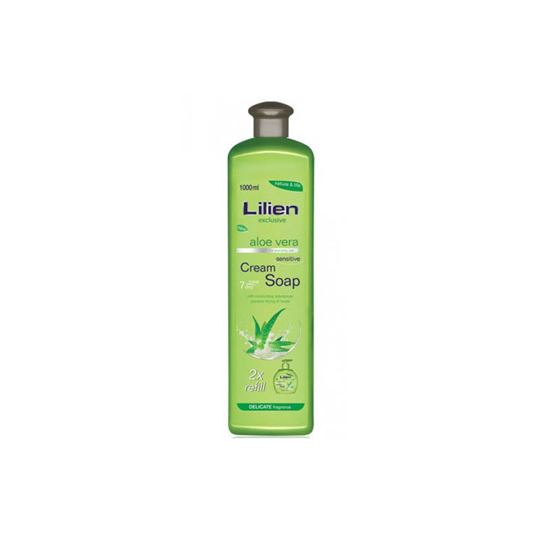 Obrázek z Lilien tekuté mýdlo aloe vera náplň 1000 ml