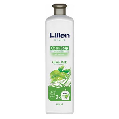 Obrázek Lilien tekuté mýdlo olive náplň 1000 ml