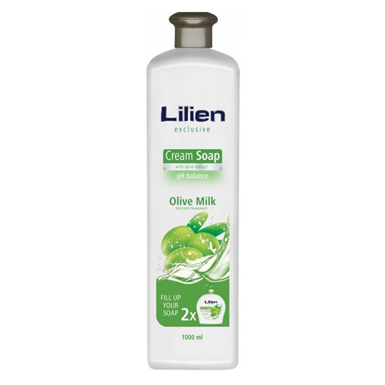 Obrázek z Lilien tekuté mýdlo olive náplň 1000 ml