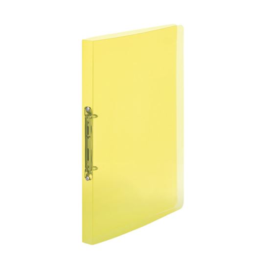 Obrázek z Desky A4 kroužkové průsvitné - 2 - kroužek / žlutá