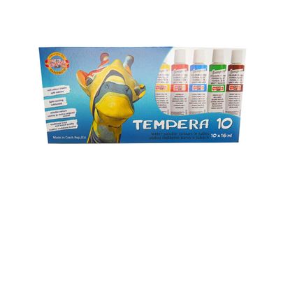 Obrázek Temperové barvy - 10 barev / tuby 16 ml
