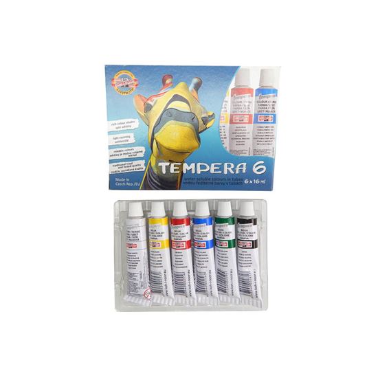 Obrázek z Temperové barvy - 6 barev / tuby 16 ml