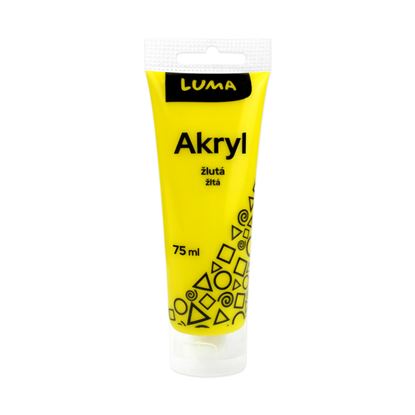 Obrázek Akrylová barva LUMA - 75 ml / žlutá