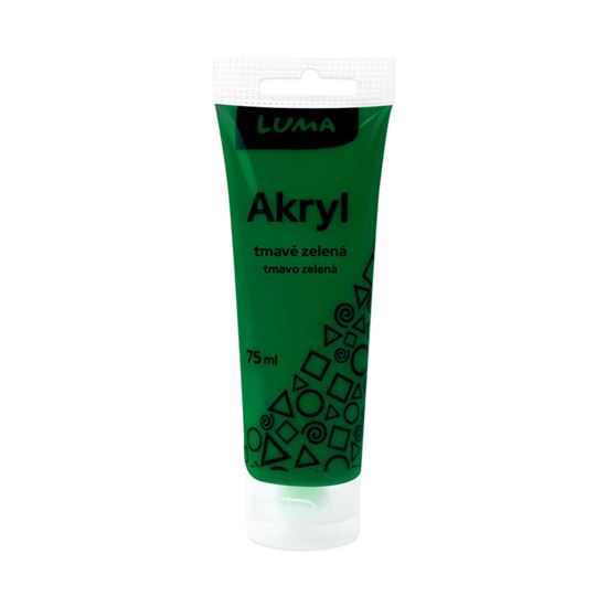 Obrázek z Akrylová barva LUMA - 75 ml / tmavě zelená