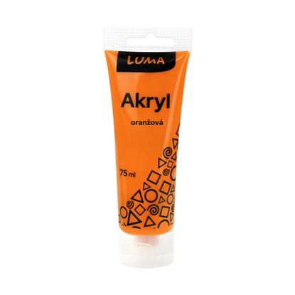 Obrázek Akrylová barva LUMA - 75 ml / oranžová