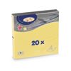 Obrázek z Wimex papírové ubrousky žluté 3-vrstvé 33 cm x 33 cm 20 ks