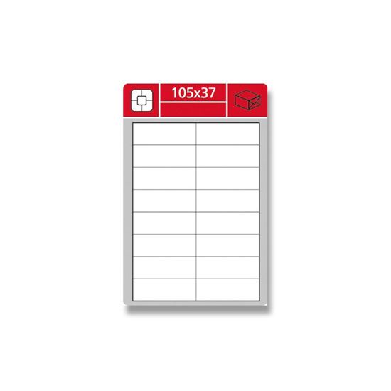 Obrázek z Print etikety A4 pro laserový a inkoustový tisk - 105x37 mm / snímatelné
