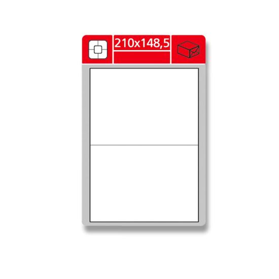 Obrázek z Print etikety A4 pro laserový a inkoustový tisk - 210 x 148,5 mm / snímatelné