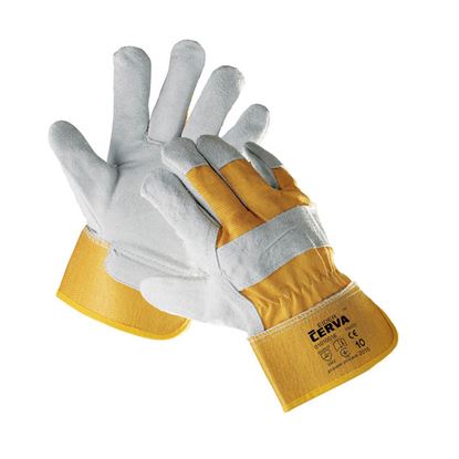 Obrázek Ochranné rukavice kombinované - EIDER / vel.10 žlutá