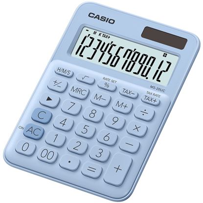 Obrázek Kalkulačka Casio MS 20UC displej 12 míst - světle modrá