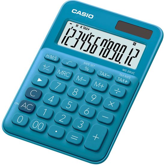 Obrázek z Kalkulačka Casio MS 20UC displej 12 míst - modrá